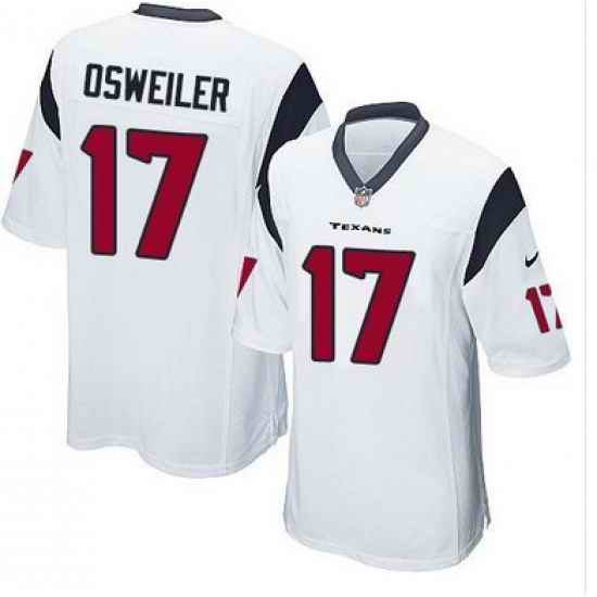 Nike Texans #17 Brock Osweiler White Youth Stitched NFL Elite Jersey